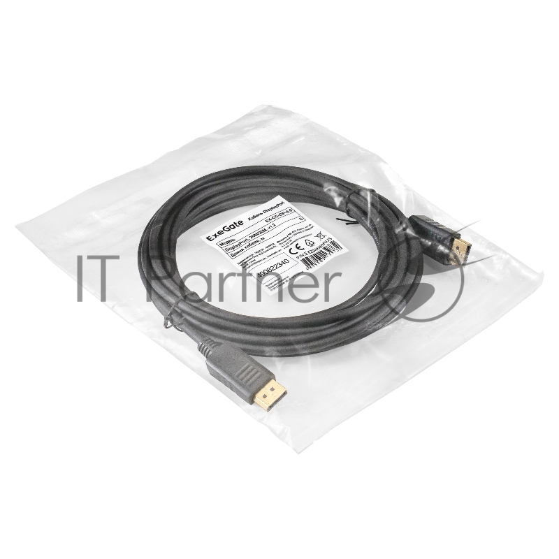 Кабель DisplayPort ExeGate EX-CC-DP-5.0 (20M/20M, 5м, v1.2)