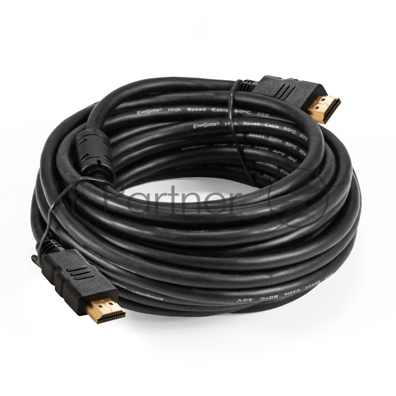 Кабель HDMI ExeGate EX-CC-HDMI-7.5F (19M /19M, 7,5м, v1.4b, ферритовые кольца, позолоченные контакты)