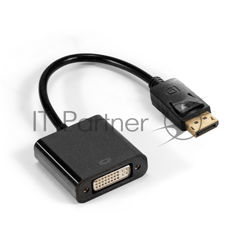 Кабель-переходник DisplayPort-DVI-D ExeGate EX-A-DPM-DVIF-0.15 (20M/29F, 0,15м, позолоченные контакты)