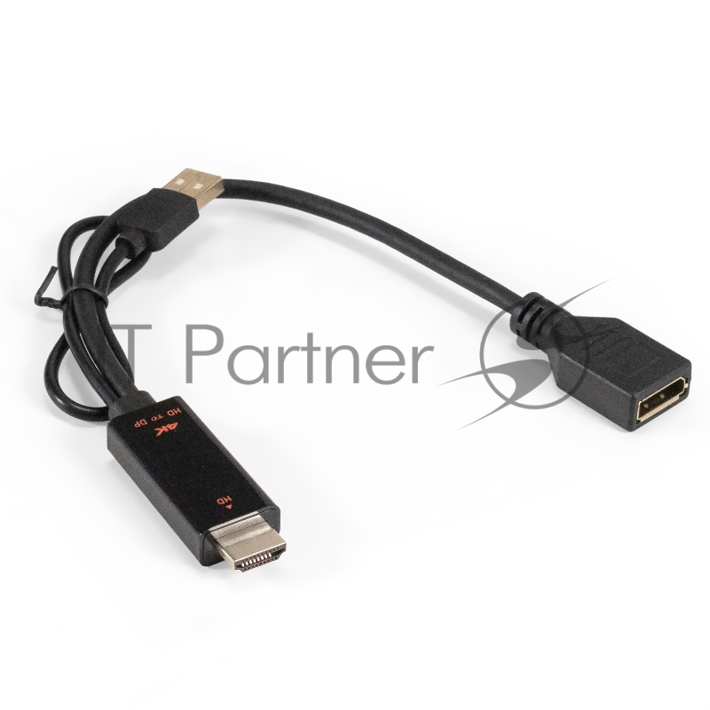 Конвертер HDMI-DisplayPort ExeGate EX-A-HDMIM-DPFU2-0.15 (19M/U2AM+20F, с питанием USB2.0)