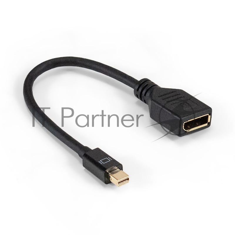 Кабель miniDisplayPort-DisplayPort ExeGate EX-CC-mDPM-DPF-0.15 (mini20M/20M, 0,15м)