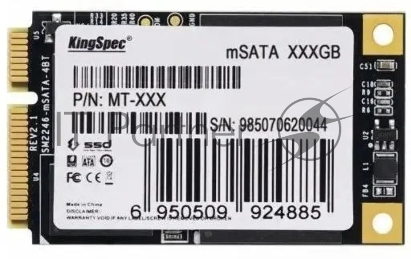 Накопитель SSD Kingspec mSATA 512Gb MT-512 MT Series mSATA