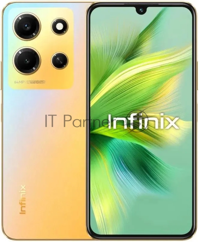 Смартфон Infinix X6716 Note 30i 128Gb 8Gb золотой моноблок 3G 4G 2Sim 6.66 1080x2400 Android 13 64Mpix 802.11 a/b/g/n/ac NFC GPS GSM900/1800 GSM1900 TouchSc FM microSD