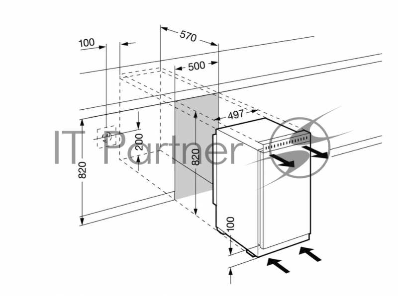 Холодильник Liebherr UK 1414 1-нокамерн. белый