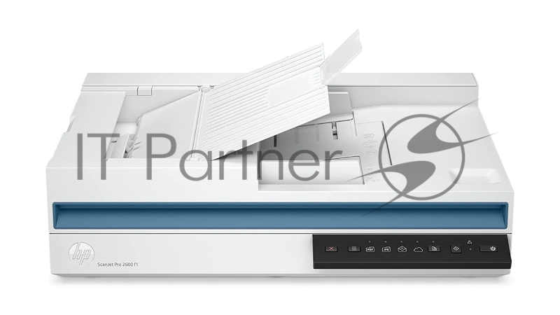 Сканер планшетный HP Scanjet Pro 2600 f1, A4, CIS, 600x600dpi, ДАПД 60 листов, ч/б 25 стр. или 50 изобр. в минуту (300dpi),цв. 25 стр/мин / 50 изобр/мин, 48 бит, 24 бит, USB 2.0 (20G05A)