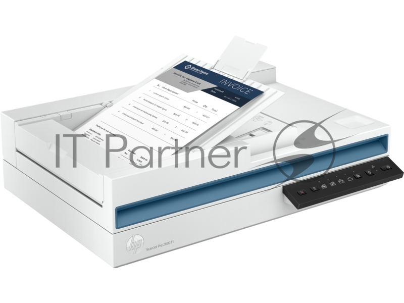Сканер планшетный HP Scanjet Pro 2600 f1, A4, CIS, 600x600dpi, ДАПД 60 листов, ч/б 25 стр. или 50 изобр. в минуту (300dpi),цв. 25 стр/мин / 50 изобр/мин, 48 бит, 24 бит, USB 2.0 (20G05A)