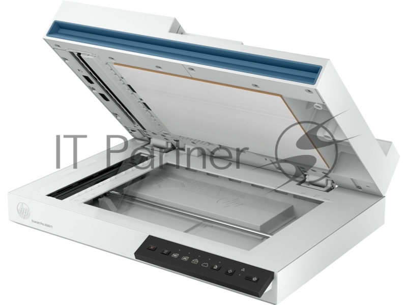 Сканер планшетный HP Scanjet Pro 2600 f1, A4, CIS, 600x600dpi, ДАПД 60 листов, ч/б 25 стр. или 50 изобр. в минуту (300dpi),цв. 25 стр/мин / 50 изобр/мин, 48 бит, 24 бит, USB 2.0 (20G05A)
