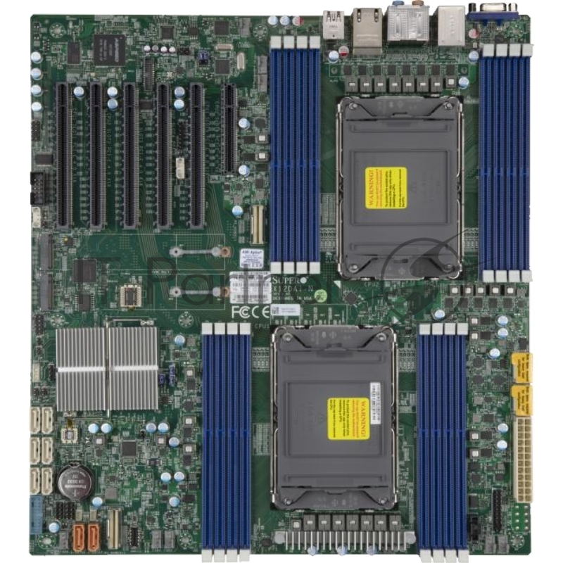 Материнская плата/ MB Supermicro X12DAI-N6, 2x LGA 4189, C621A, 16xDDR4, 5 PCI-E 4.0 x16, 1 PCI-E 4.0 x8, M.2 Interface: 2 PCI-E 4.0 x4, 2280, 22110, Dual LAN with Intel® i210 Gigabit, 1 VGA
