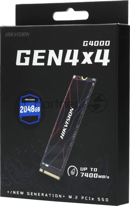 Накопитель SSD Hikvision PCI-E 4.0 x4 2Tb HS-SSD-G4000/2048G G4000 M.2 2280