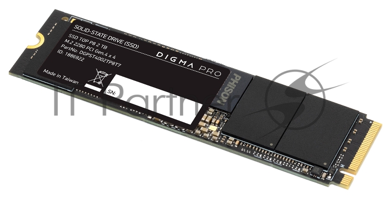 Накопитель SSD Digma PCI-E 4.0 x4 2Tb DGPST4002TP8T7 Pro Top P8 M.2 2280