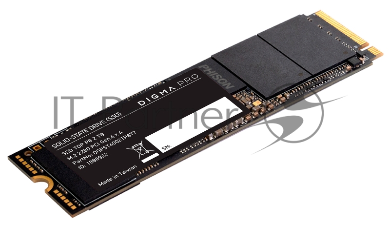 Накопитель SSD Digma PCI-E 4.0 x4 2Tb DGPST4002TP8T7 Pro Top P8 M.2 2280