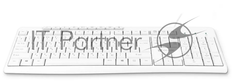 Клавиатура Оклик 305M белый USB Multimedia (1875227)