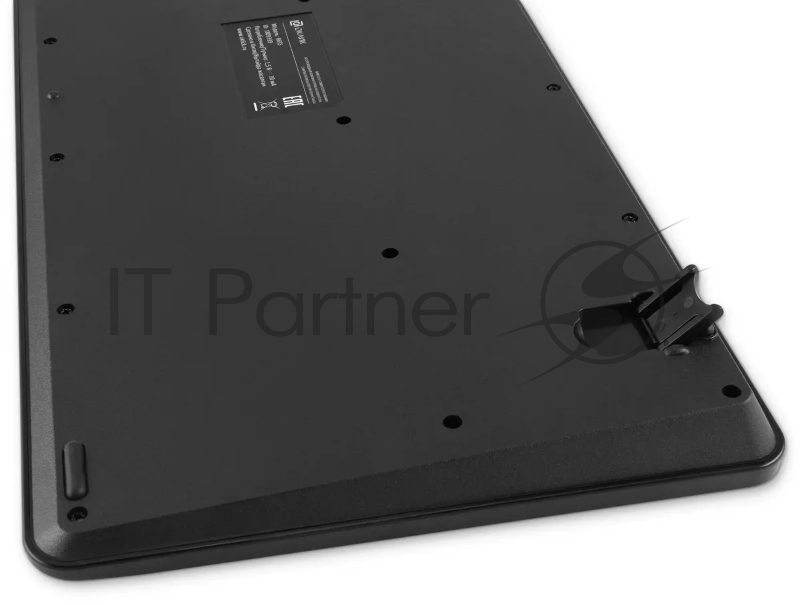 Клавиатура Оклик 865S черный USB беспроводная BT/Radio slim Multimedia (подставка для запястий) (1809339)