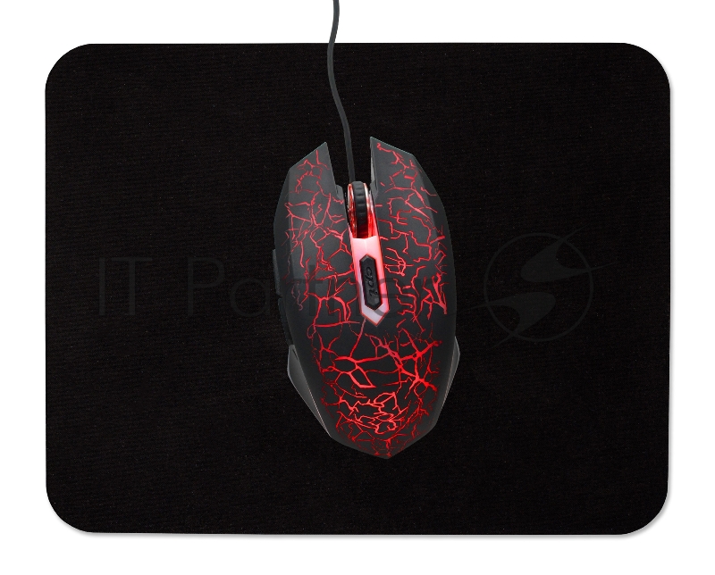 Мышь Оклик 896G черный оптическая (12800dpi) USB для ноутбука (5but)