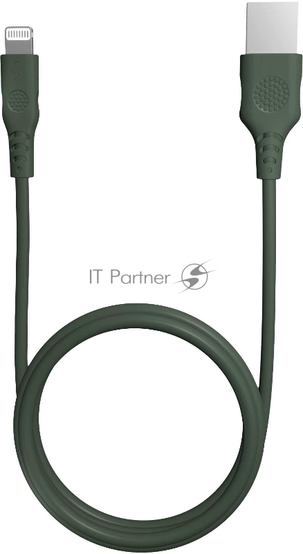Кабель Vipe VPCBLMFIPVCGRN USB (m)-Lightning (m) 1.2м зеленый