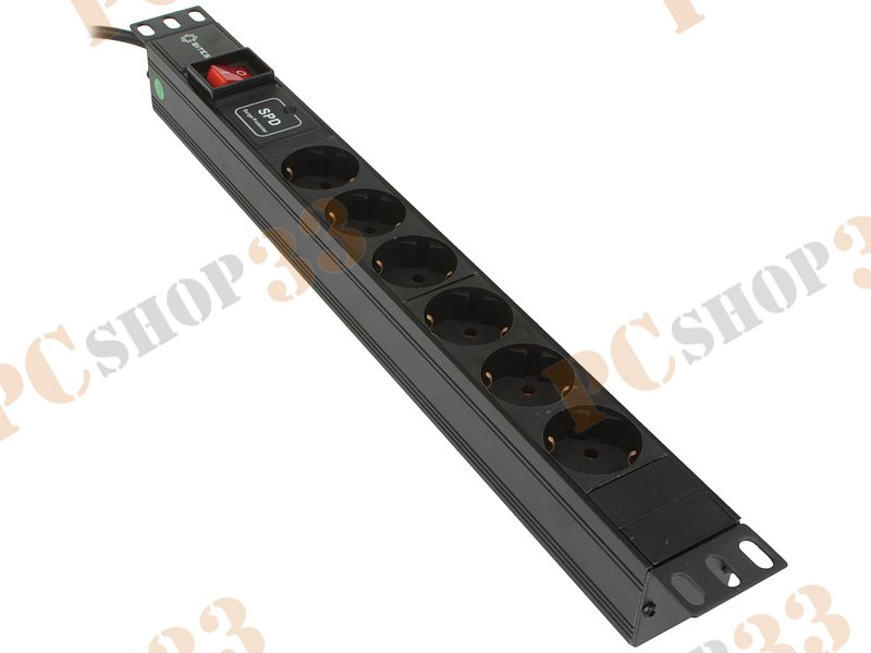 Серв. аксессуар - блок розеток для 19 шкафа 5bites PDU619A06