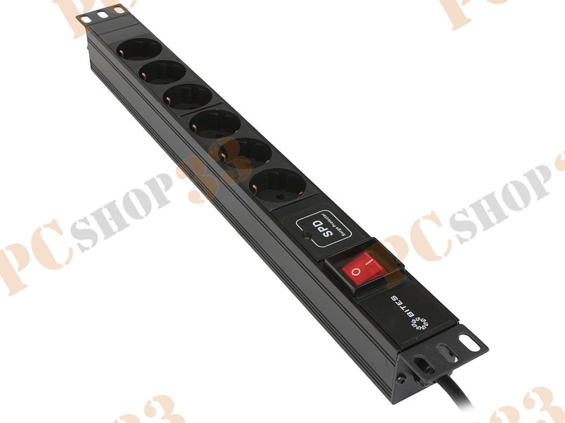 Серв. аксессуар - блок розеток для 19 шкафа 5bites PDU619A06