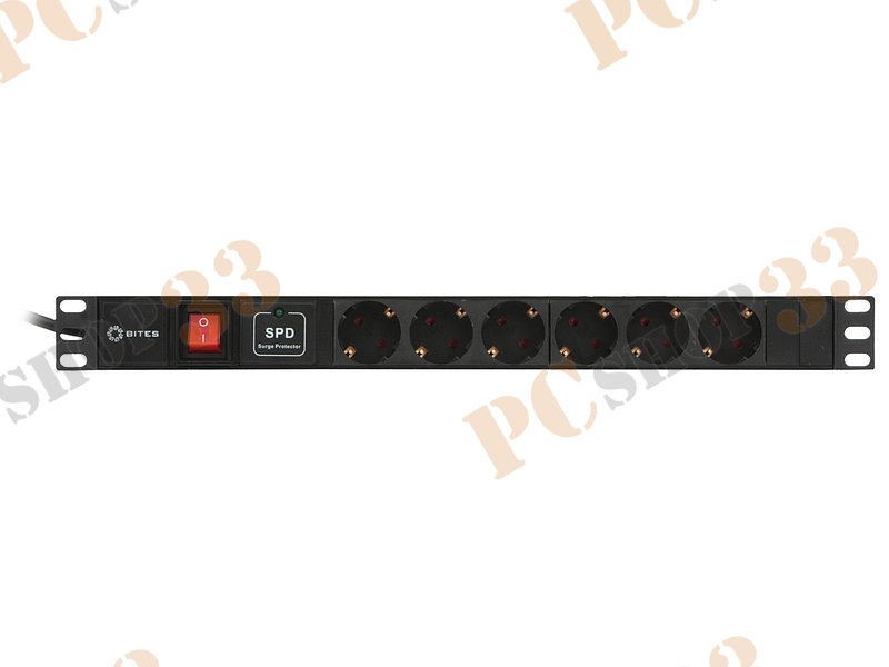Серв. аксессуар - блок розеток для 19 шкафа 5bites PDU619A06