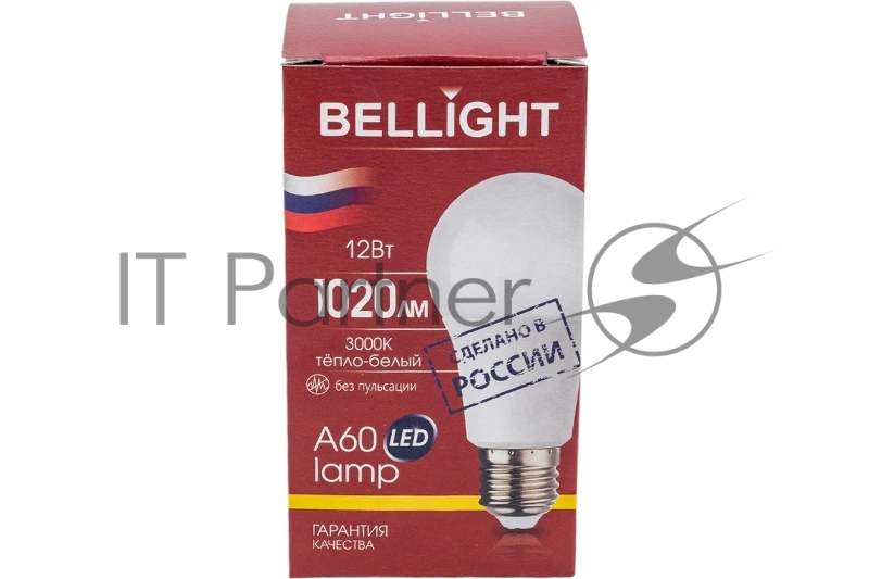 Лампа светодиодная LED 12Вт Е27 220 3000К 1020Лм Bellight