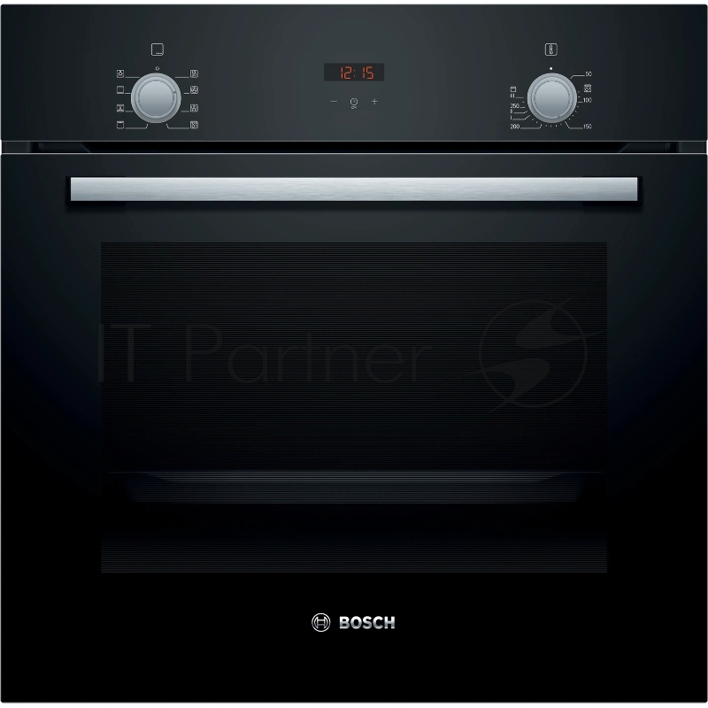 Встраиваемый духовой шкаф60 x 60 cm,Serie 2, 66л, гриль, конвекция, черный