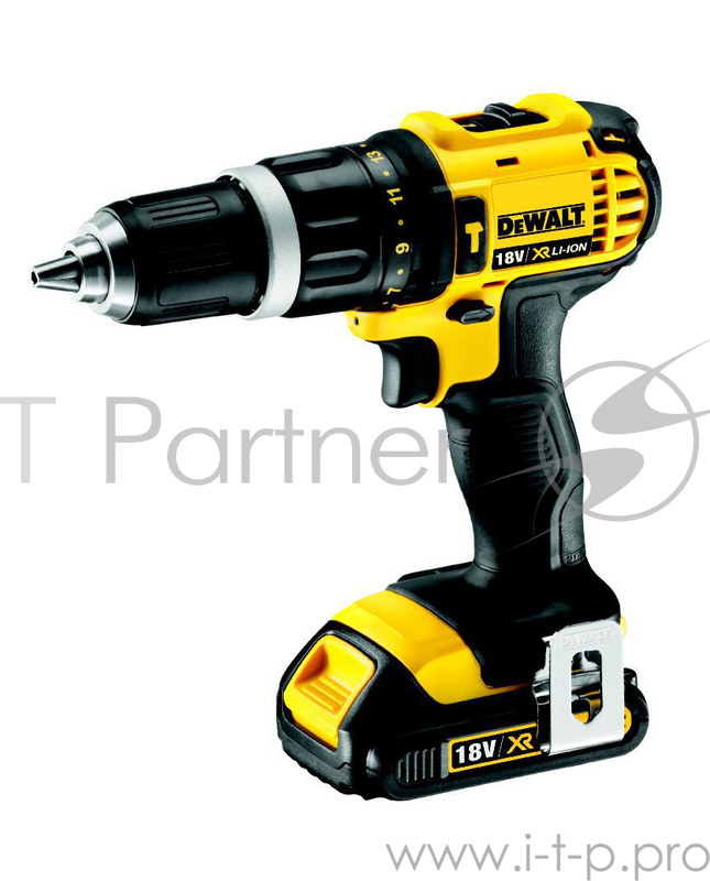 Дрель-шуруповерт ударная DeWalt DCD785C2-QW 350Вт аккум. патрон:быстрозажимной