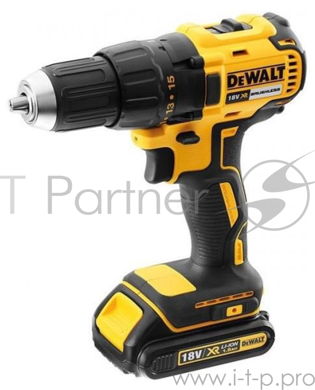 Дрель-шуруповерт DeWalt DCD777S2T-QW 340Вт аккум. патрон:быстрозажимной