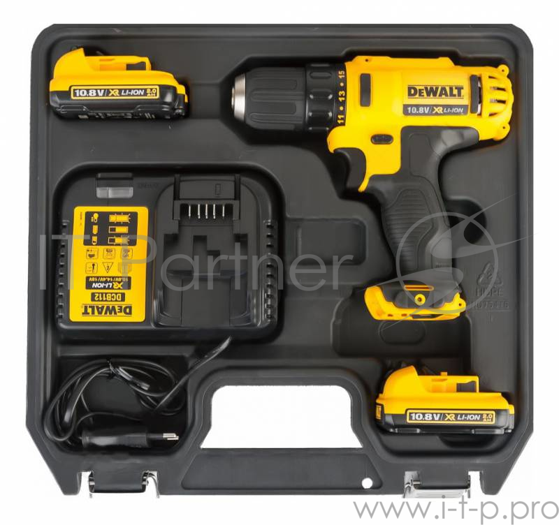 Дрель-шуруповерт DeWalt DCD710D2-KS 180Вт аккум. патрон:быстрозажимной