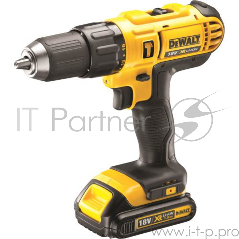 Дрель-шуруповерт DeWalt DCD776S2-KS аккум. патрон:быстрозажимной