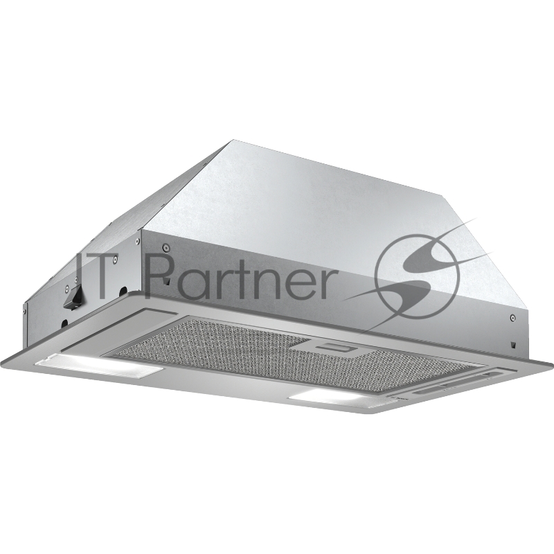 Встраивамая вытяжка, производительность до 302 м3/ч., 2 мотора, 3 ступен и + интенсивный режим, LED-освещение (2 х 2,15 Вт), ползунковый переключатель