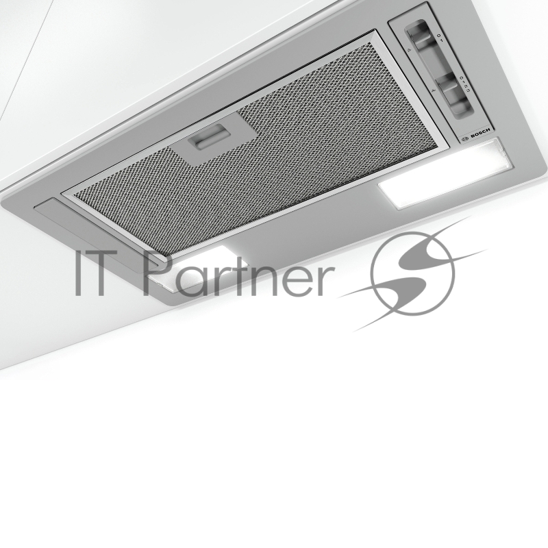 Встраивамая вытяжка, производительность до 302 м3/ч., 2 мотора, 3 ступен и + интенсивный режим, LED-освещение (2 х 2,15 Вт), ползунковый переключатель