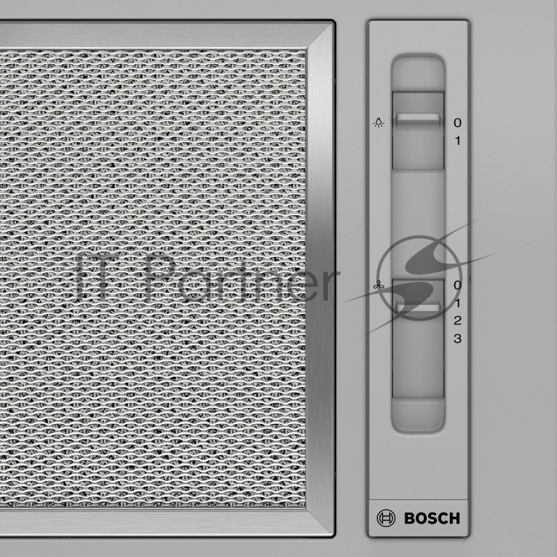 Встраивамая вытяжка, производительность до 302 м3/ч., 2 мотора, 3 ступен и + интенсивный режим, LED-освещение (2 х 2,15 Вт), ползунковый переключатель