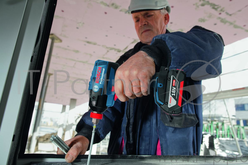 Гайковерт ударный Bosch GDX 18 V-EC 18Вт аккум. патрон:быстрозажимной