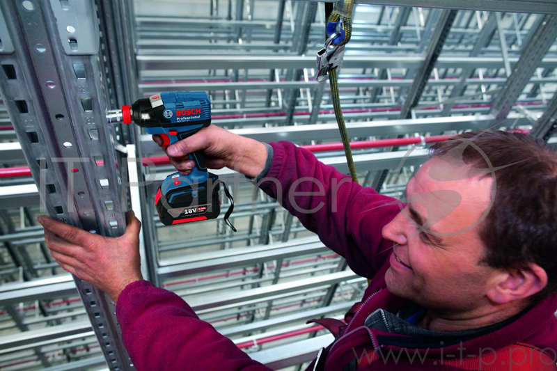 Гайковерт ударный Bosch GDX 18 V-EC 18Вт аккум. патрон:быстрозажимной