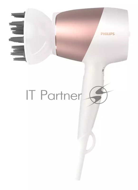 Фен Philips BHD827/00 1800Вт белый/золотистый