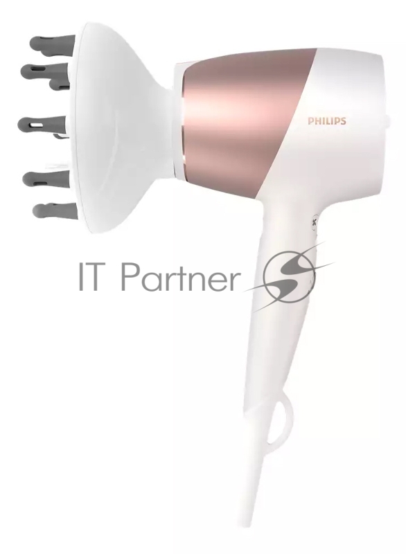 Фен Philips BHD827/00 1800Вт белый/золотистый