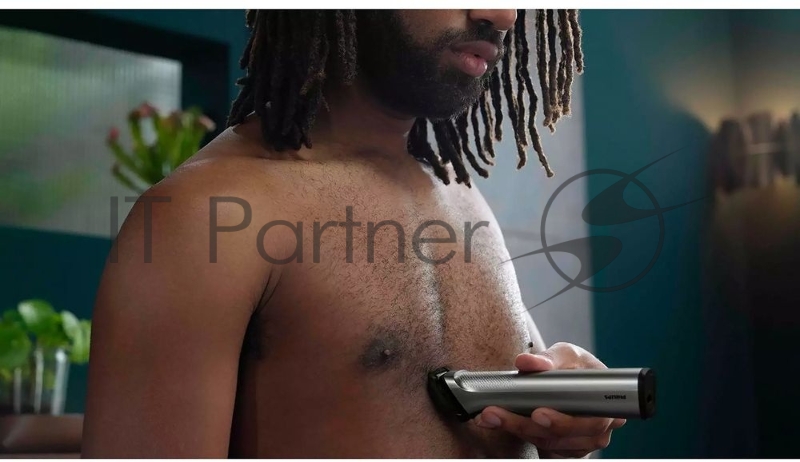 Триммер Philips MG7745/15 черный (насадок в компл:12шт)