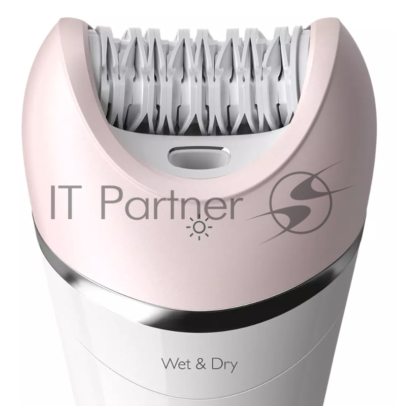 Эпилятор Philips BRE721/00 скор.:2 насад.:4 от аккум. белый/розовый