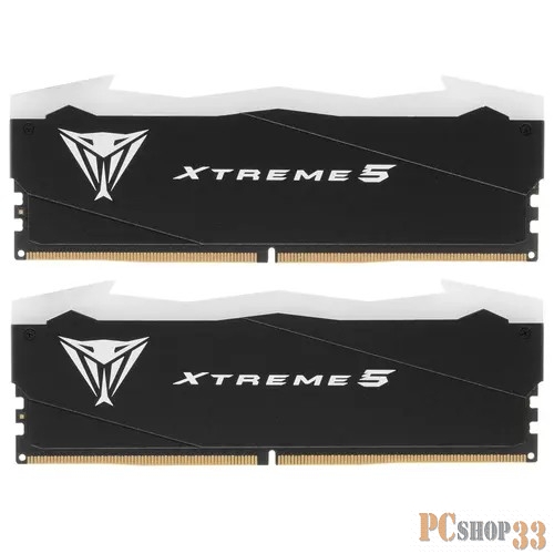 Память DDR5 2x16Gb 8000MHz Patriot PVXR532G80C38K Viper Xtreme 5 RGB RTL Gaming PC5-64000 CL38 DIMM 288-pin 1.45В с радиатором Ret