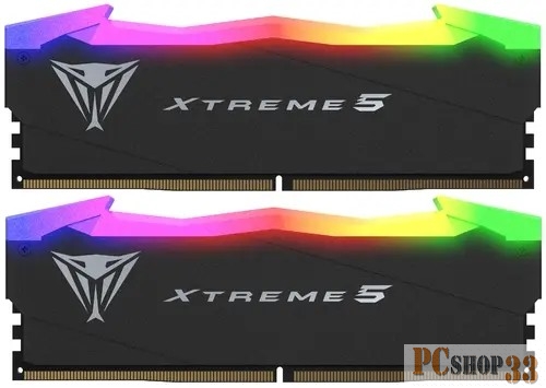 Память DDR5 2x16Gb 8000MHz Patriot PVXR532G80C38K Viper Xtreme 5 RGB RTL Gaming PC5-64000 CL38 DIMM 288-pin 1.45В с радиатором Ret