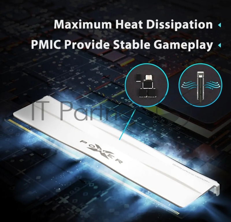 Модуль памяти Silicon Power 16GB 5600МГц XPOWER Zenith RGB DDR5 CL40 DIMM 2Gx8 SR White