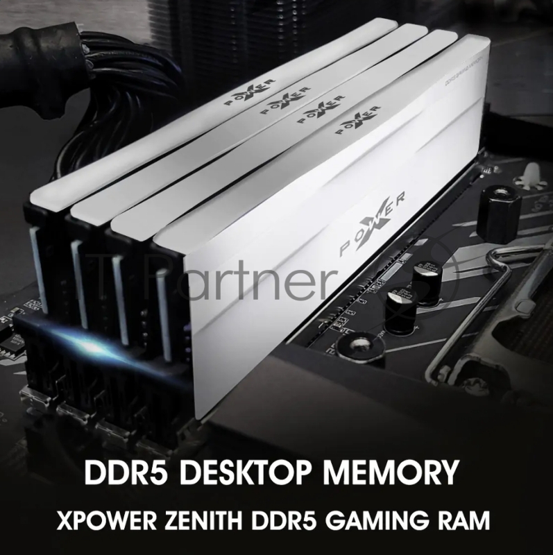 Модуль памяти Silicon Power 32GB 5600МГц XPOWER Zenith RGB DDR5 CL40 DIMM 2Gx8 DR White
