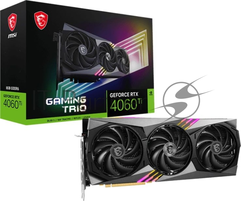 Видеокарта MSI RTX 4060 Ti GAMING X TRIO 8G