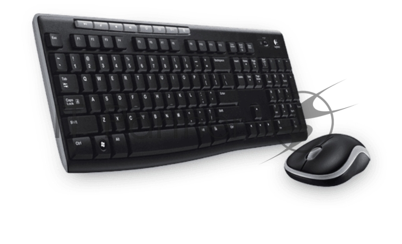 Комплект беспроводной Logitech MK270 ЛАТИНИЦА (без кириллицы) (клавиатура+мышь) (арт. 920-003381, M/N: MR0085 / Y-R0042 / C-U0010)