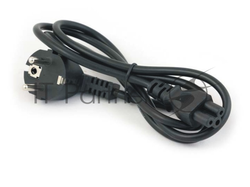 Кабель питания GCR PROF для ноутбука 5.0m, Евровилка угловая - С5, черный, 3*1,0mm, GCR-54415