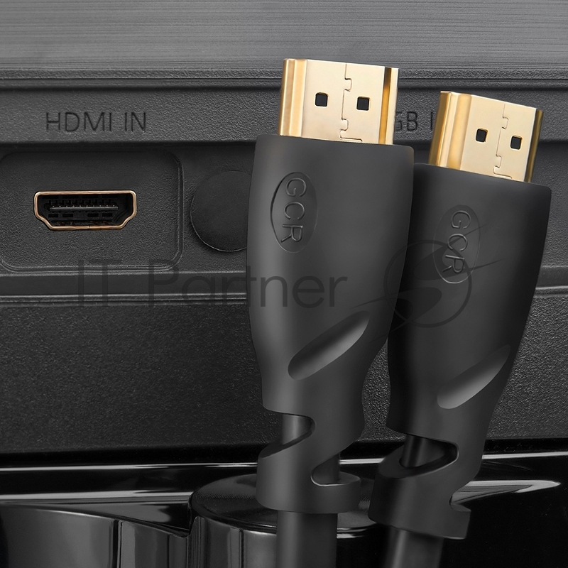 Кабель GCR 7.5m HDMI 1.4, 30/30 AWG, позолоченные контакты, FullHD, Ethernet 10.2 Гбит/с, 3D, 4K, экран, GCR-53616