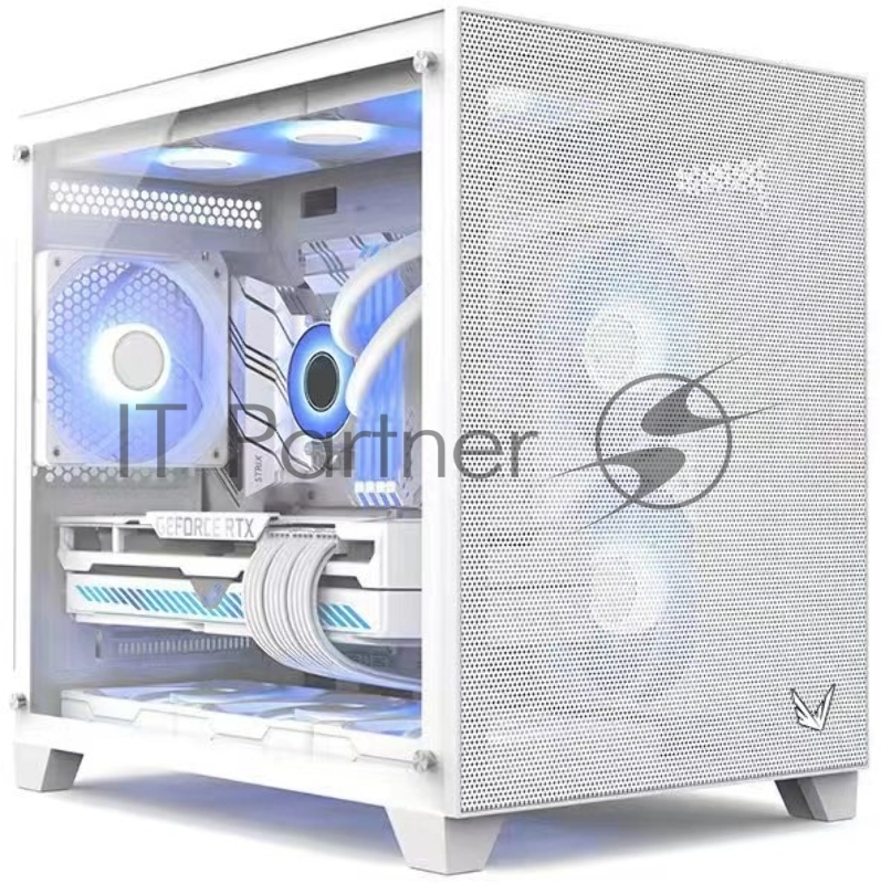 Корпус Formula Crystal Z5 белый без БП mATX 11x120mm 2xUSB2.0 1xUSB3.0 audio bott PSU