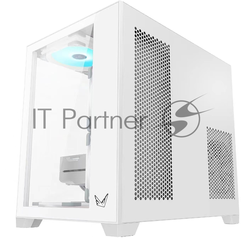 Корпус Formula Crystal Z5 белый без БП mATX 11x120mm 2xUSB2.0 1xUSB3.0 audio bott PSU