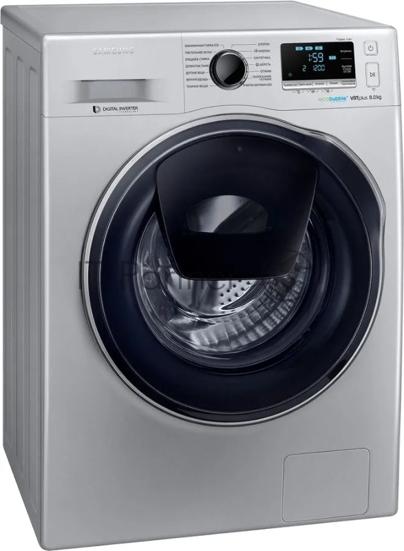 Стиральная машина Samsung WW80K6210RS/LD класс: A загр.фронтальная макс.:8кг серебристый