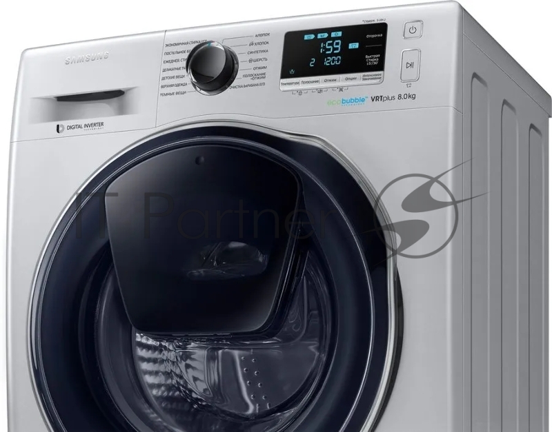 Стиральная машина Samsung WW80K6210RS/LD класс: A загр.фронтальная макс.:8кг серебристый