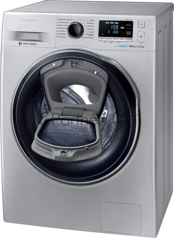 Стиральная машина Samsung WW80K6210RS/LD класс: A загр.фронтальная макс.:8кг серебристый